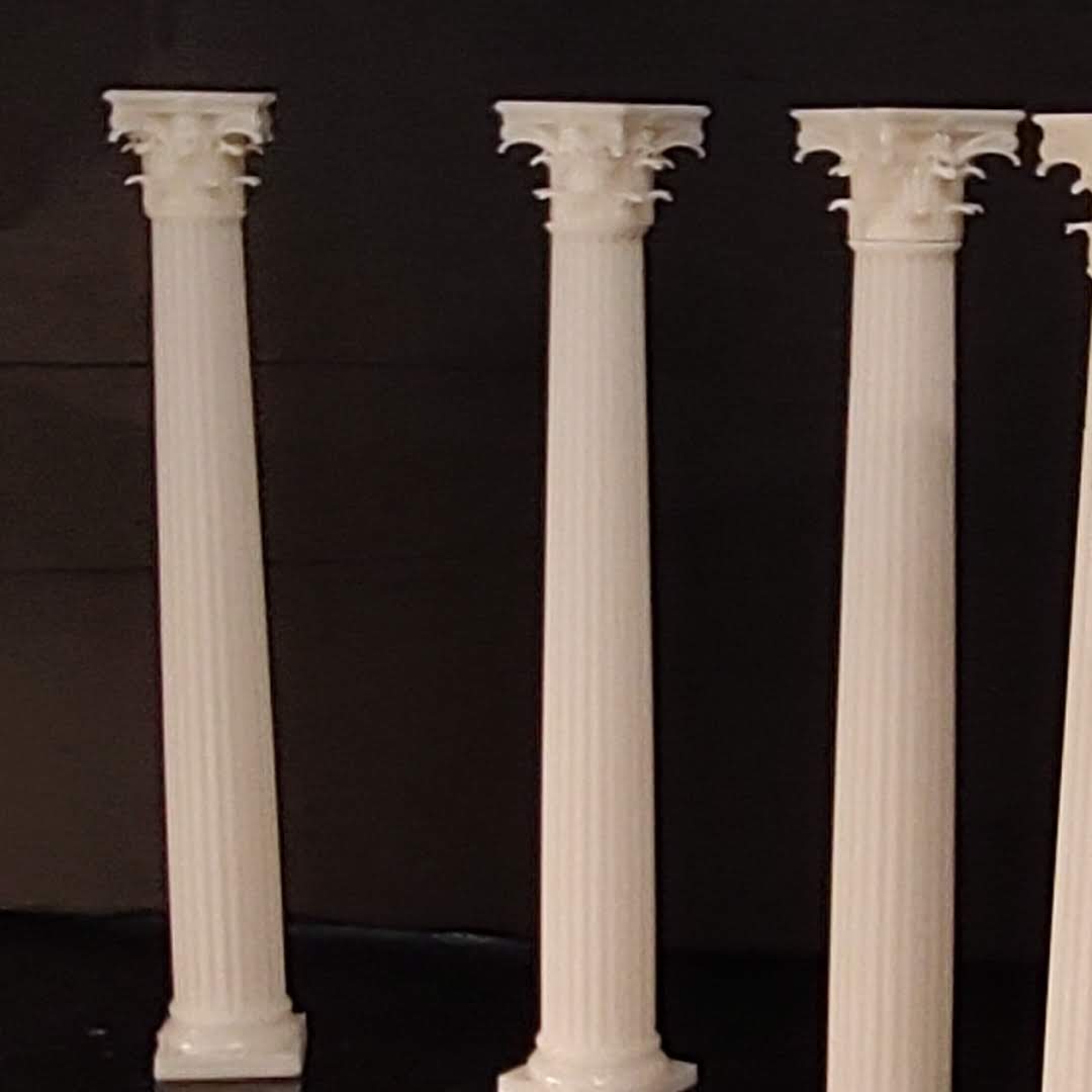 The Ionic, Doric and Corinthian Columns - 3D Printed Replica