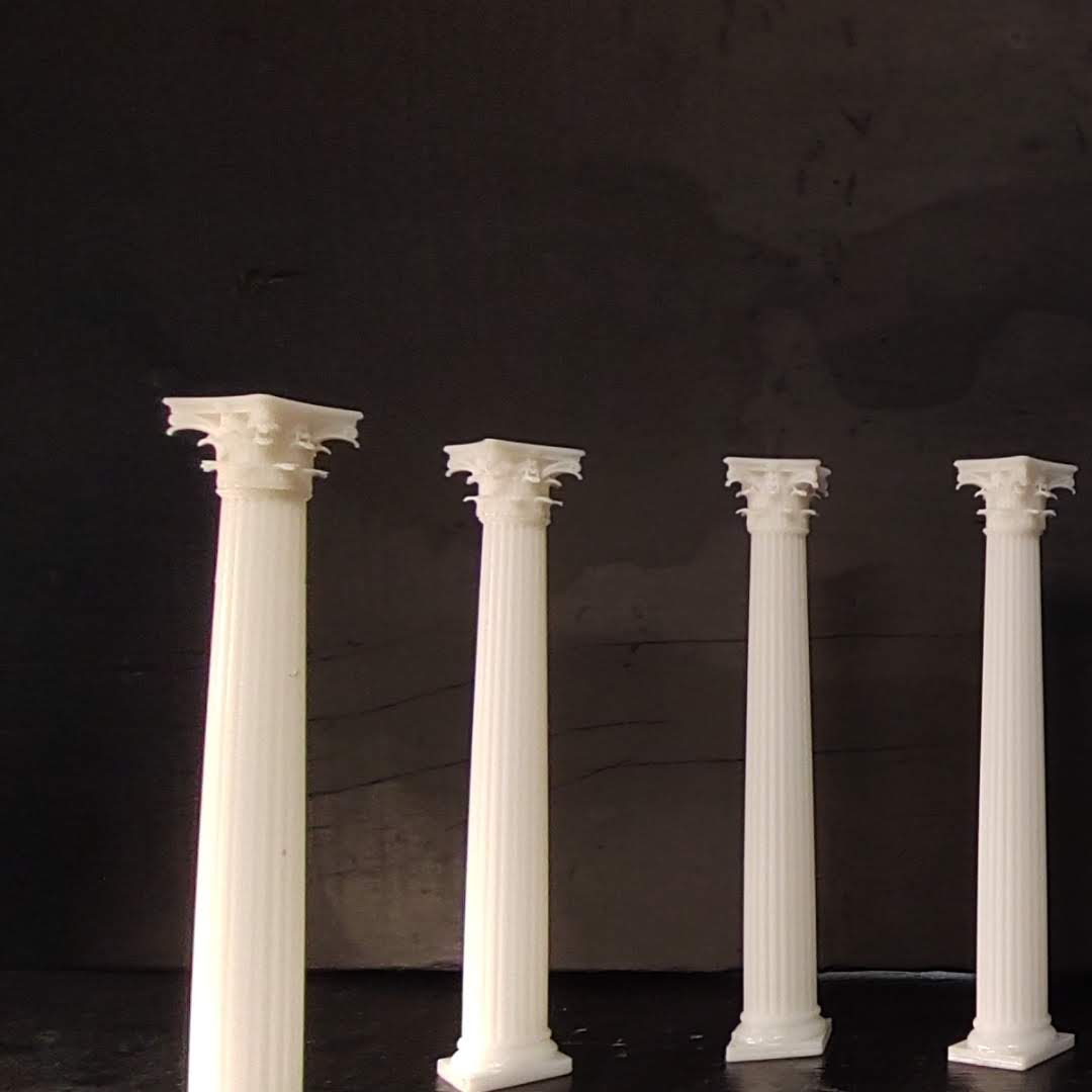 The Ionic, Doric and Corinthian Columns - 3D Printed Replica