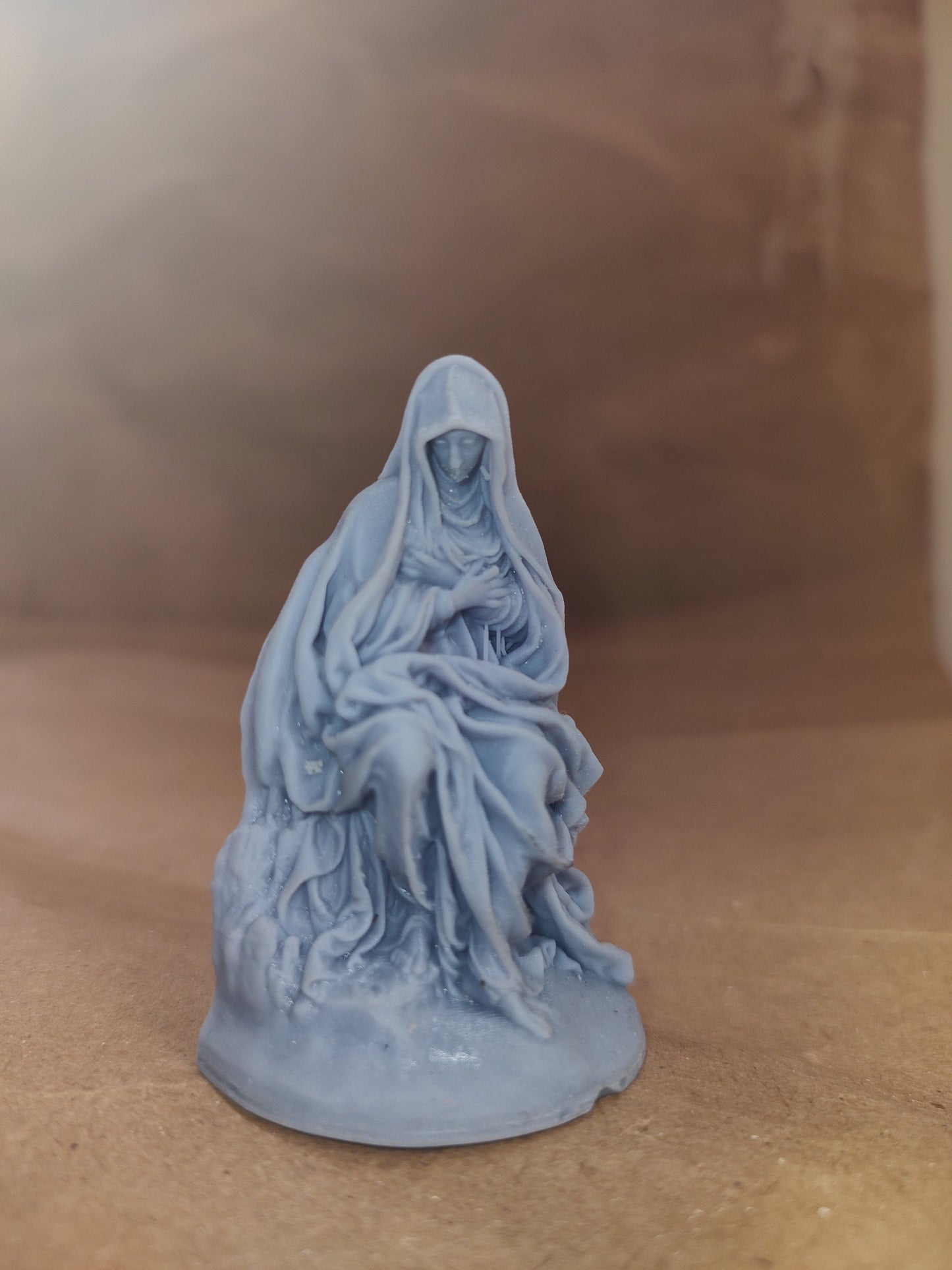 Seated Virgin Mary - 3D Printed Replica