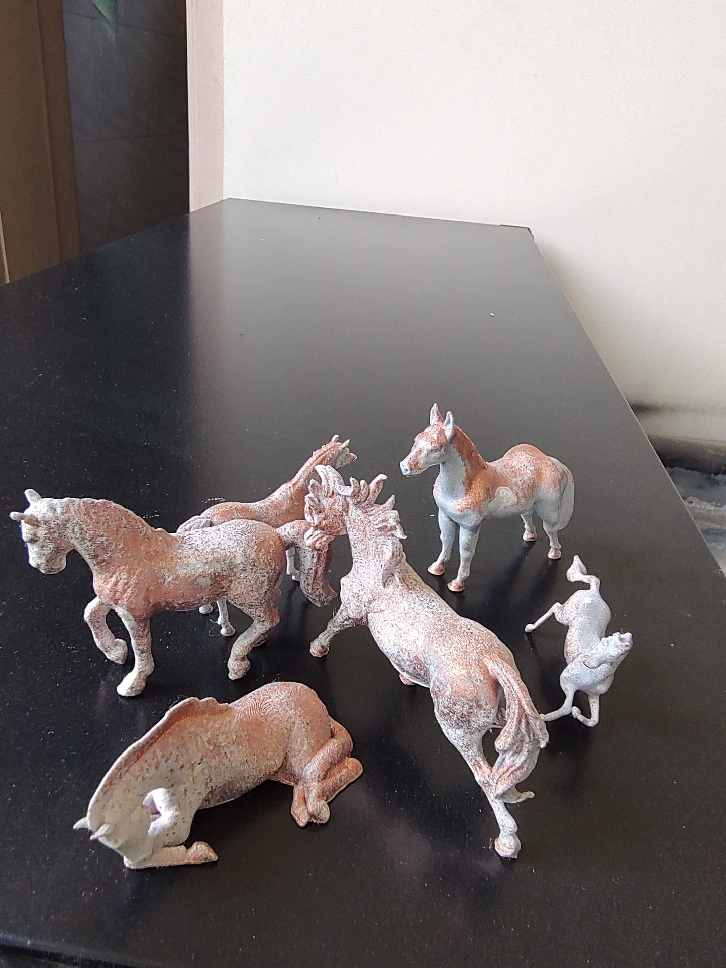 A family of Wild Horses - 3D Printed Replica