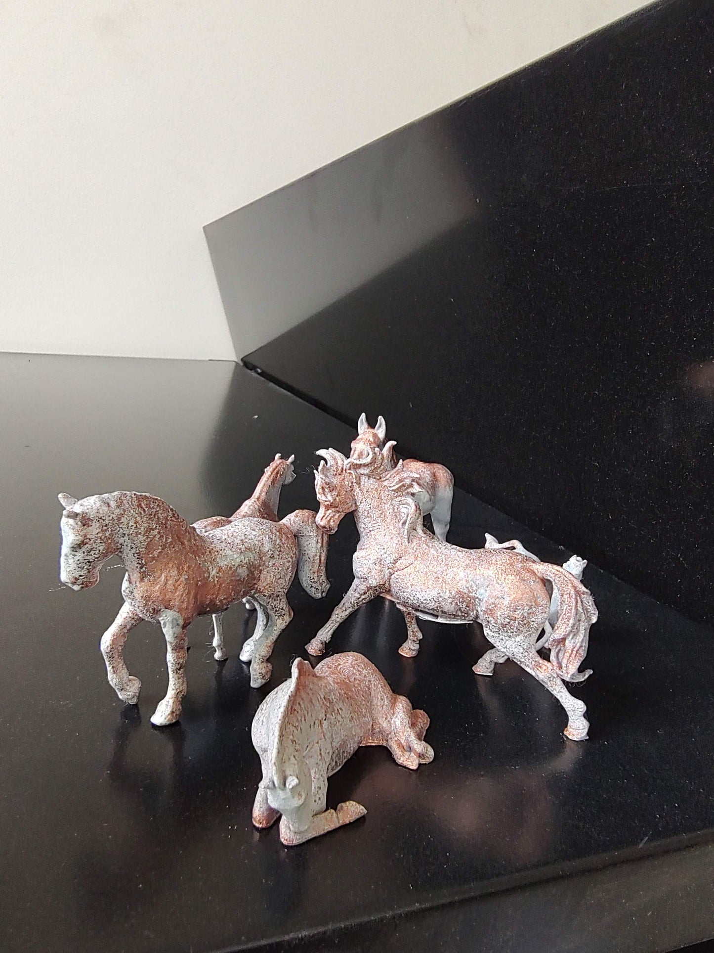 A family of Wild Horses - 3D Printed Replica