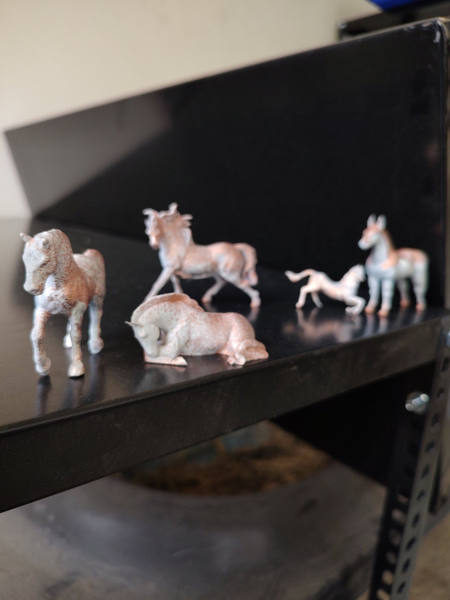 A family of Wild Horses - 3D Printed Replica