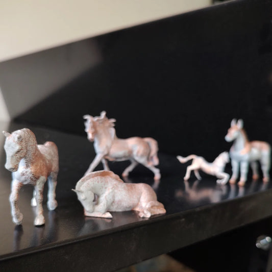 A family of Wild Horses - 3D Printed Replica