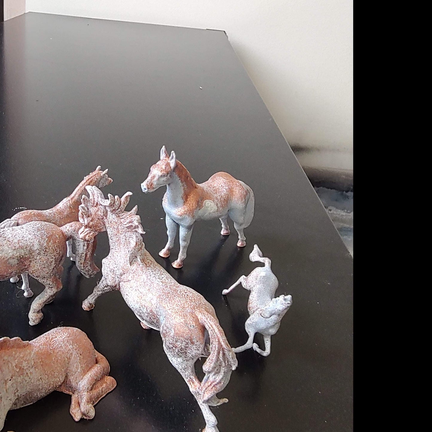 A family of Wild Horses - 3D Printed Replica