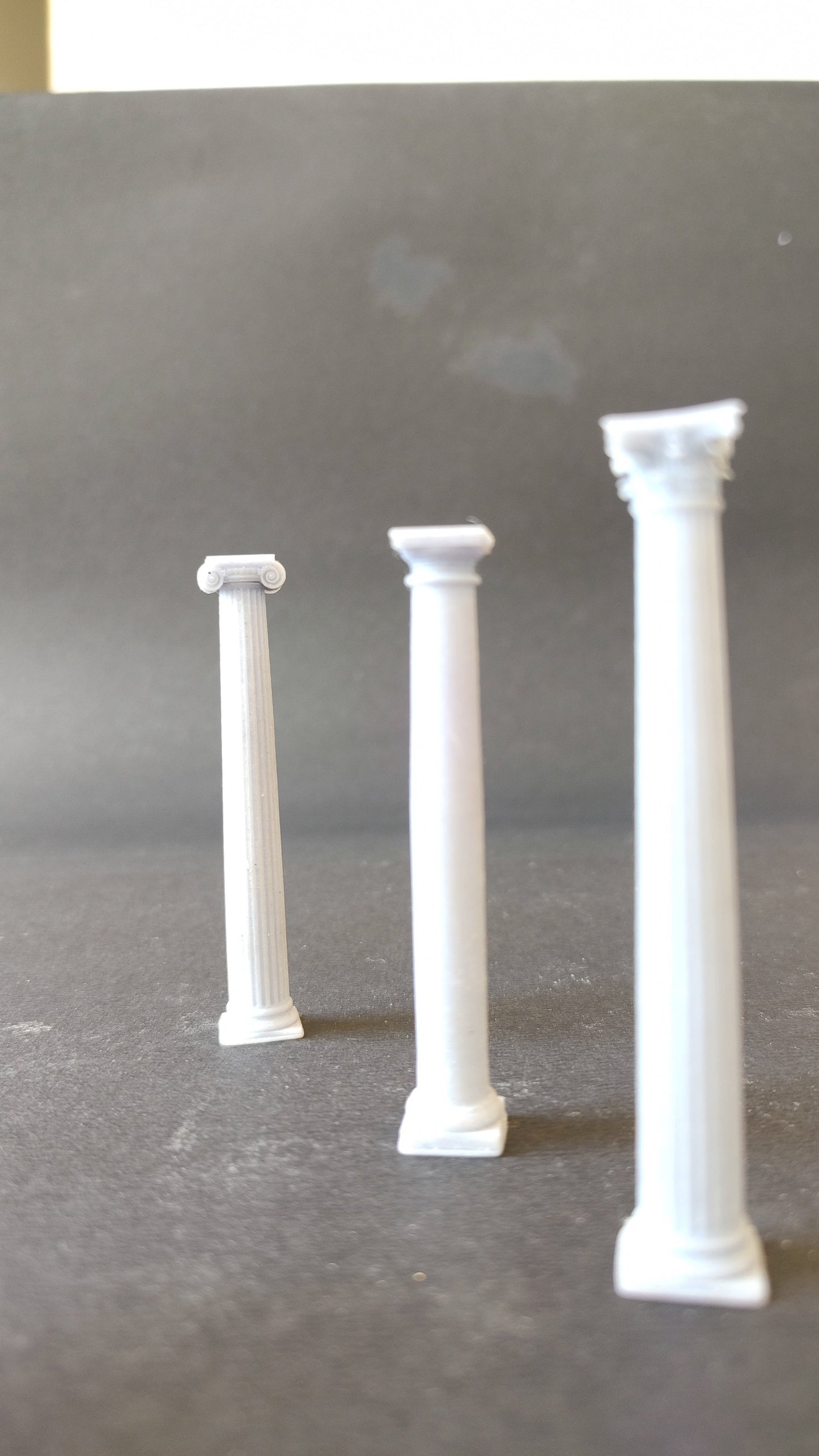 The Ionic, Doric and Corinthian Columns - 3D Printed Replica