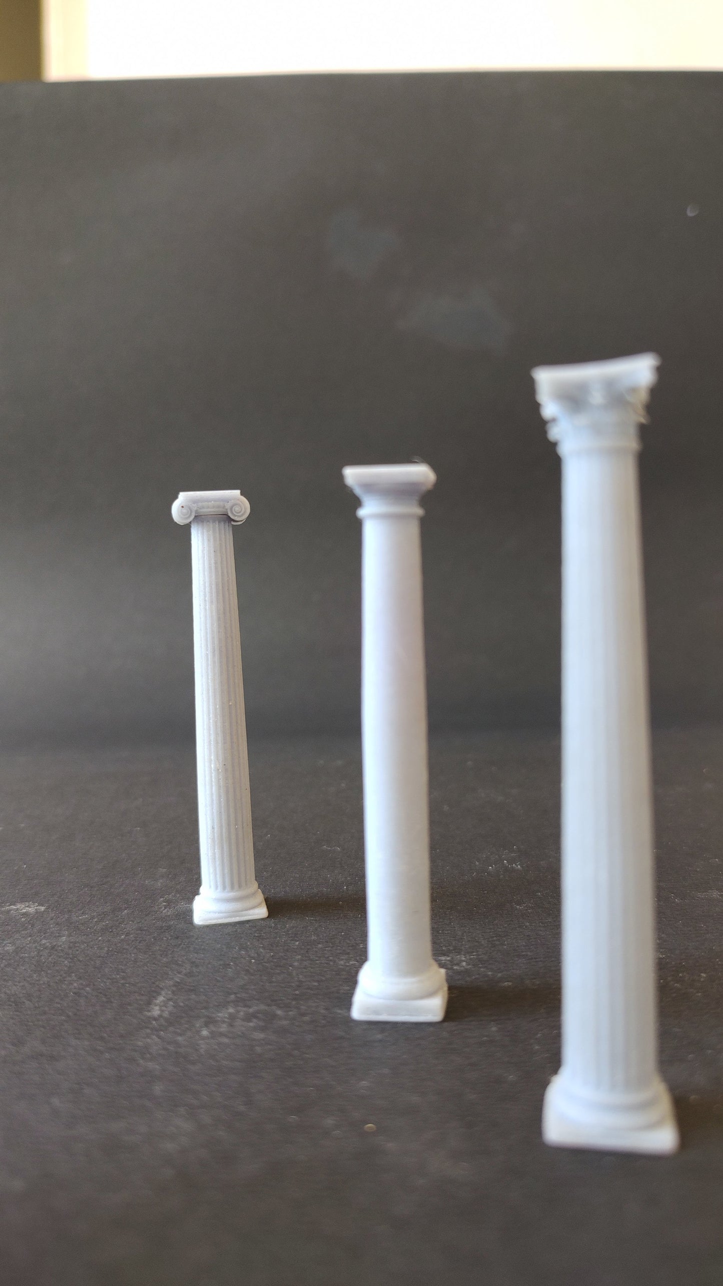 The Ionic, Doric and Corinthian Columns - 3D Printed Replica