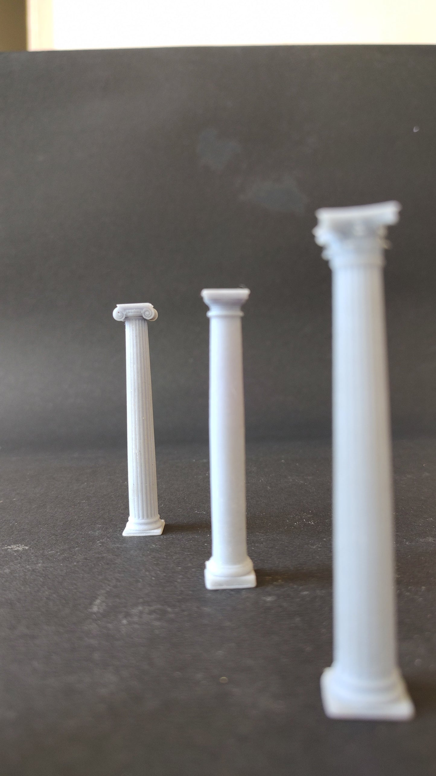 The Ionic, Doric and Corinthian Columns - 3D Printed Replica