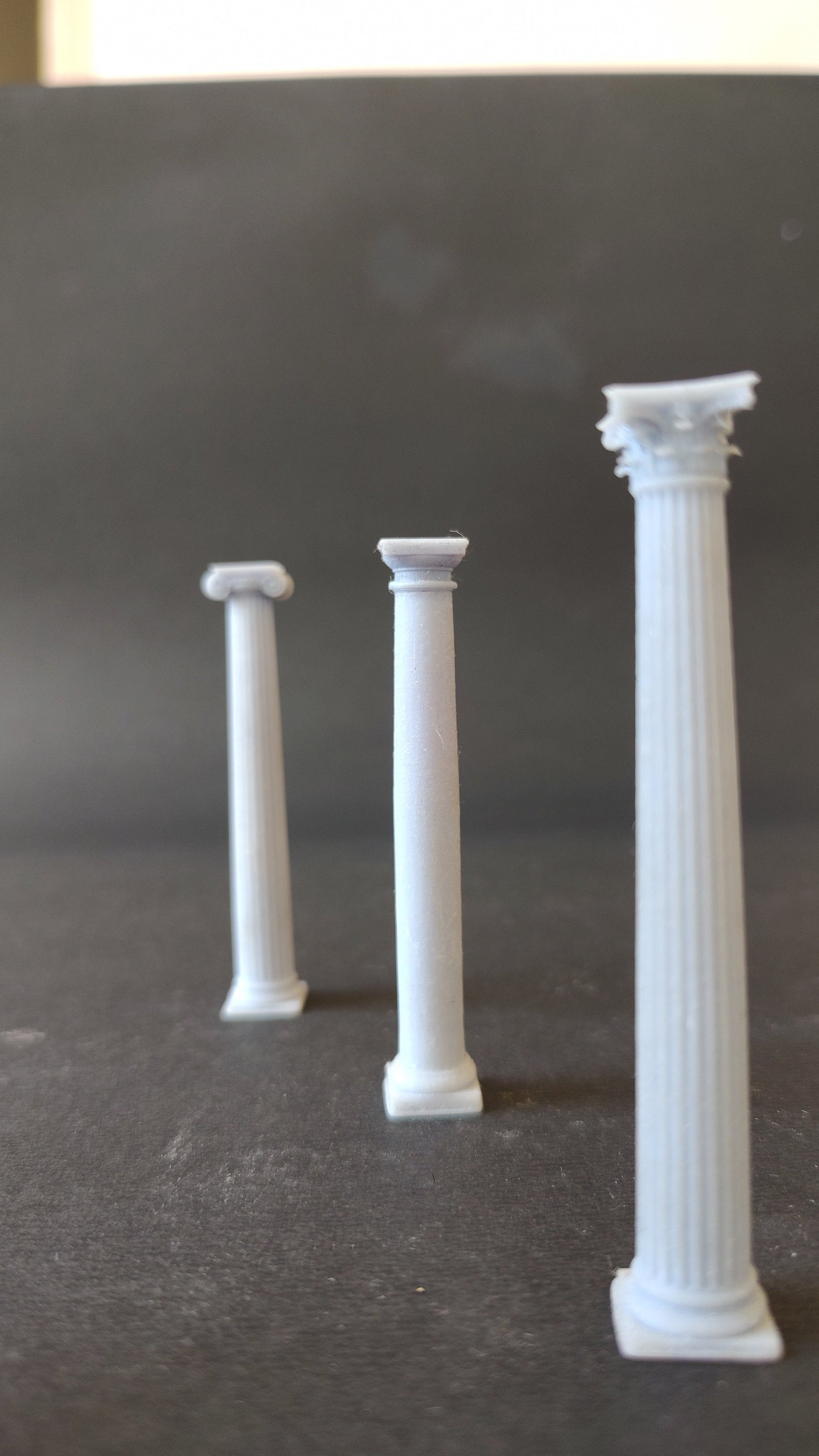 The Ionic, Doric and Corinthian Columns - 3D Printed Replica