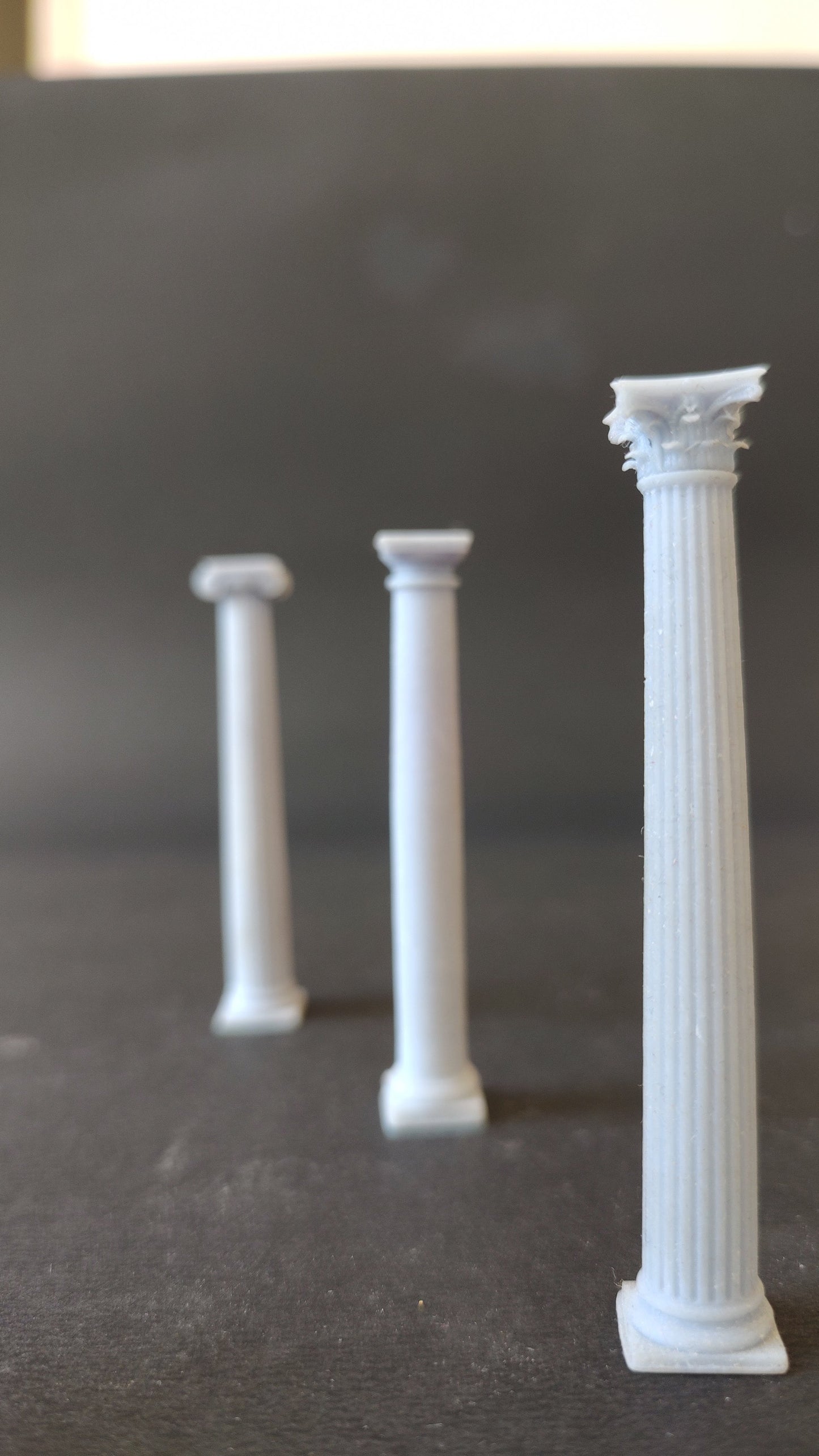 The Ionic, Doric and Corinthian Columns - 3D Printed Replica