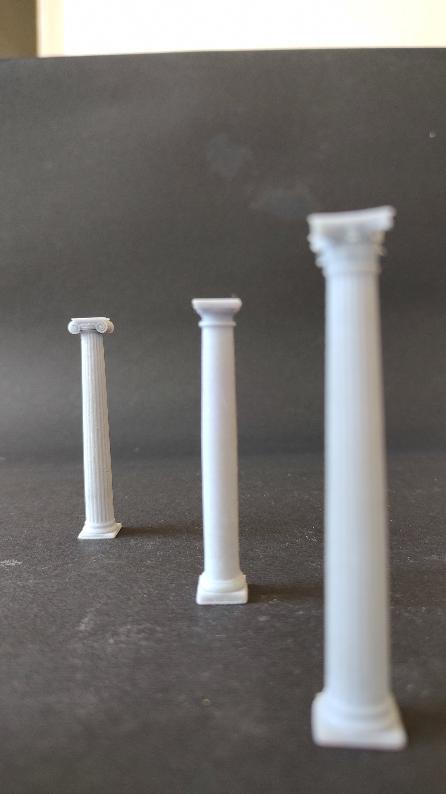 The Ionic, Doric and Corinthian Columns - 3D Printed Replica