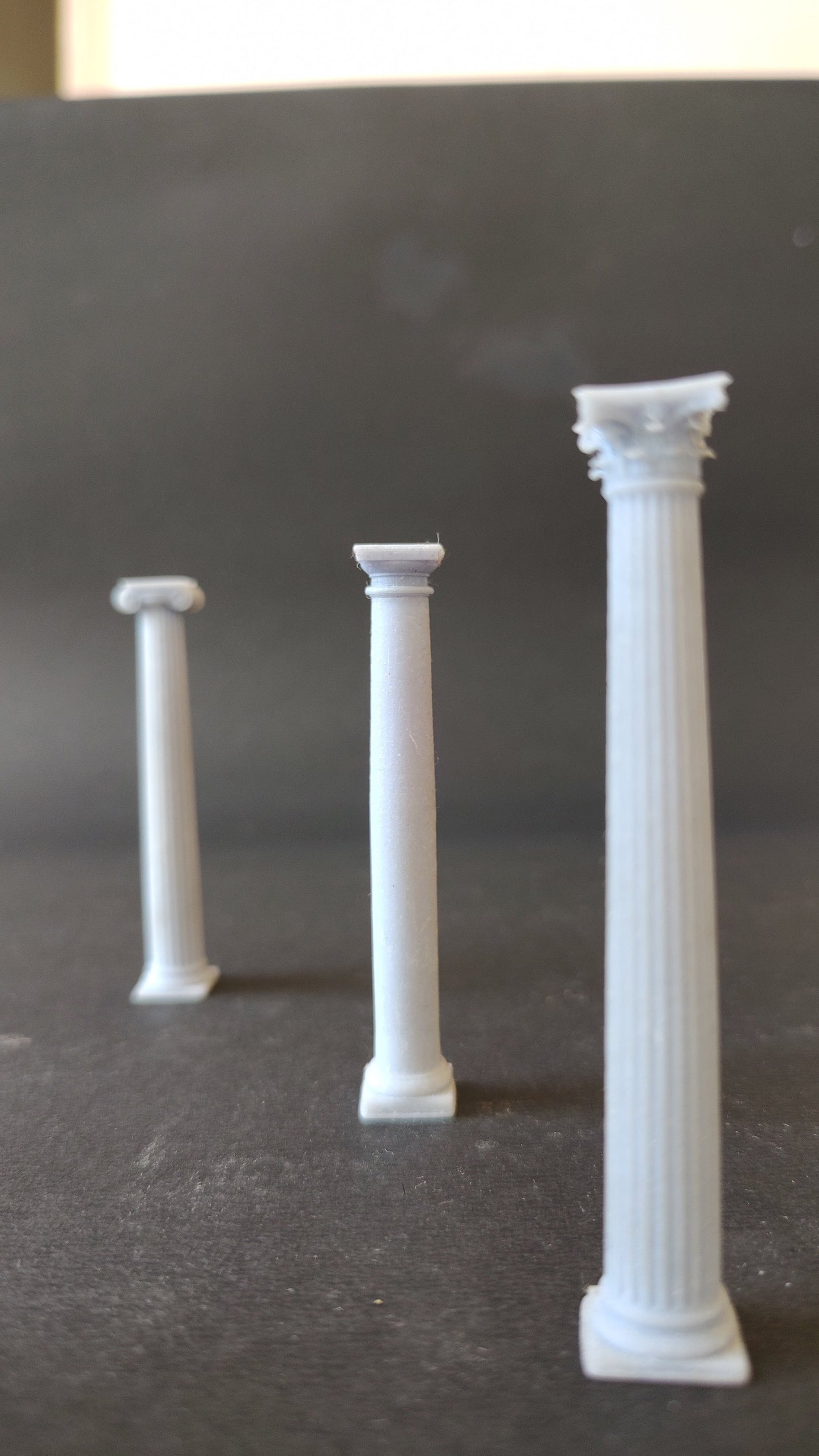 The Ionic, Doric and Corinthian Columns - 3D Printed Replica