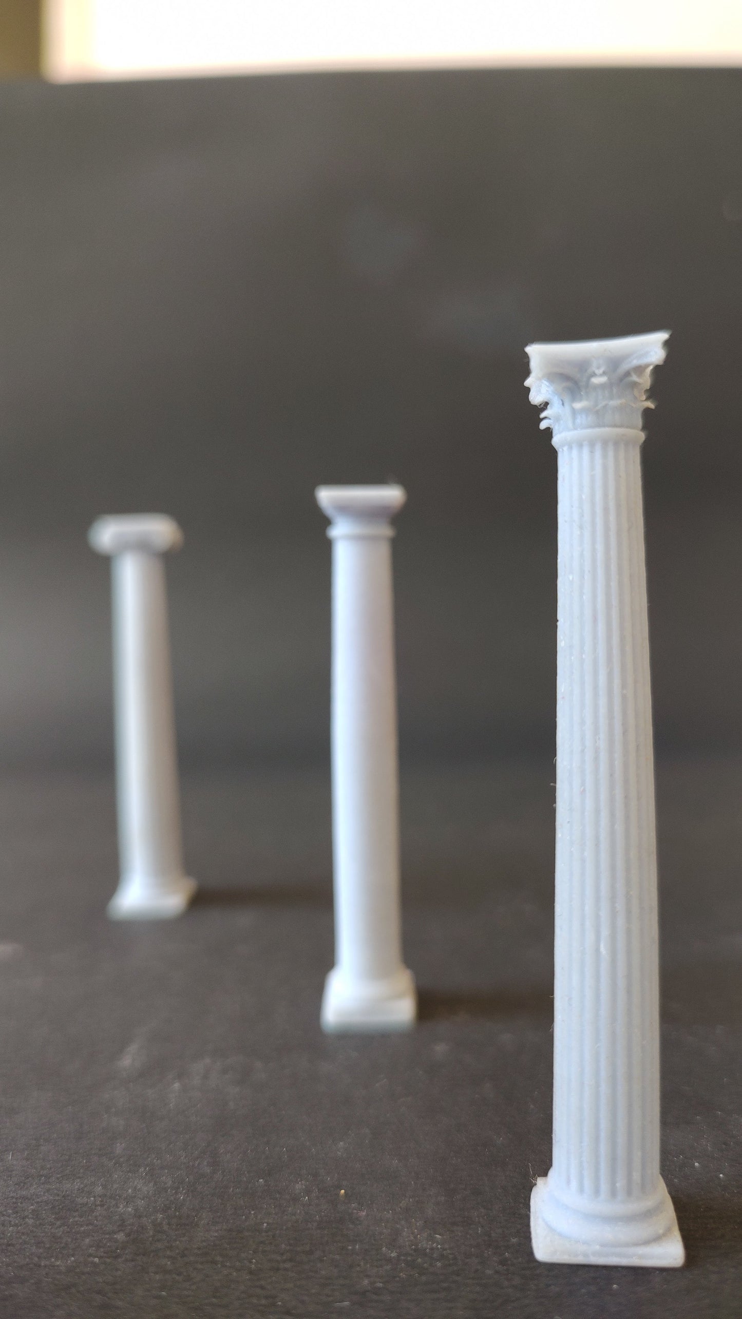 The Ionic, Doric and Corinthian Columns - 3D Printed Replica